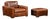 Full Grain Leather Leather Club Chair and Ottoman in Brown by Rh For Sale