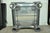 Black Industrial Modern Large Custom Aluminum Gun Metal 40" Square Coffee Table For Sale - Image 8 of 10