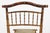 Gold French Faux‑Bamboo Folding Chair in Gilded Wood and Green Fabric, 1850 For Sale - Image 8 of 11