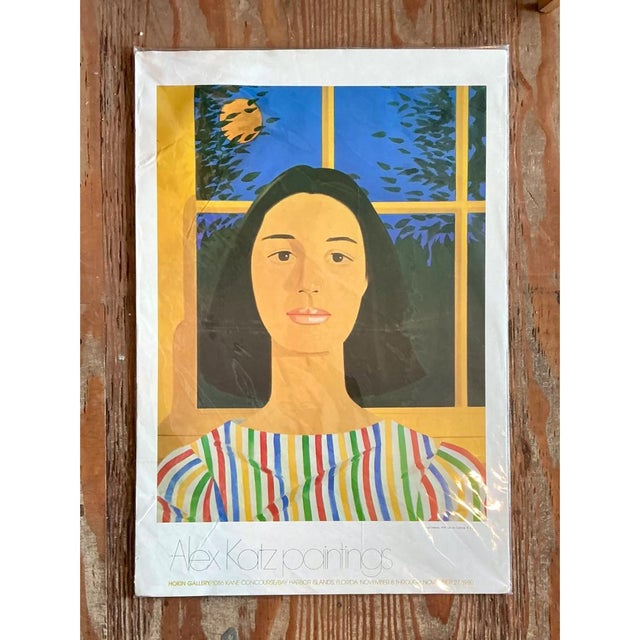 1980 Alex Katz Hokin Gallery Exhibition Poster For Sale In West Palm - Image 6 of 12