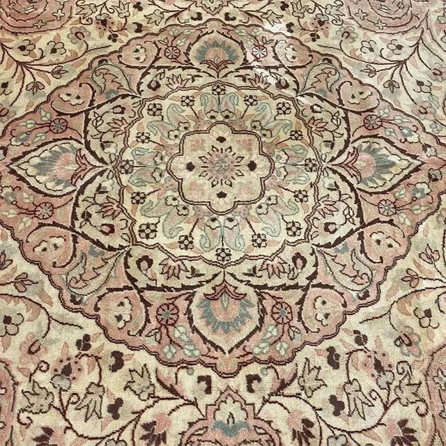 1970s Old Turkish Kaisari Area Rug 8’5″ X 12’0″ For Sale - Image 9 of 11
