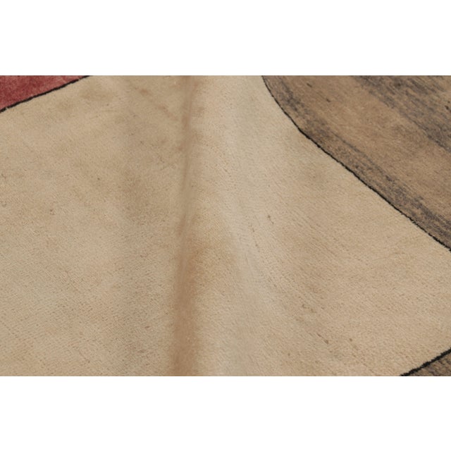 Textile Vintage Zeki Müren Rug With Bold Cubist Deco Geometric Patterns - Rug & Kilim For Sale - Image 7 of 8