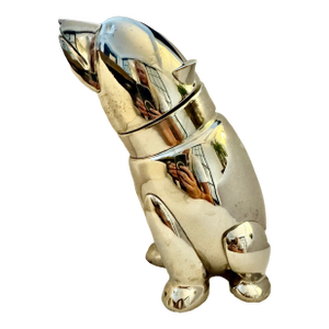 Bear Shaped Silver Cocktail Shaker