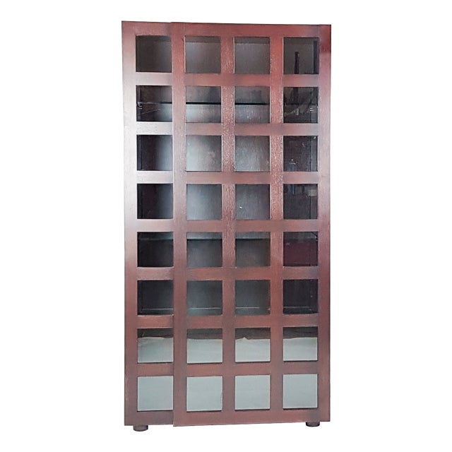 Wood and Glass LB65 Cabinet by Marco Zanuso for Poggi, 1968 For Sale