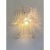 Lot of 4 of Murano Glass transparent diamanted "Selle" wall sconces . All made in Italy, made in Murano glass. “Selle”...
