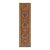 3.6x15Ft. Brunt Orange Persian Design Inspired Hand Knotted Wool Runner Rug For Sale