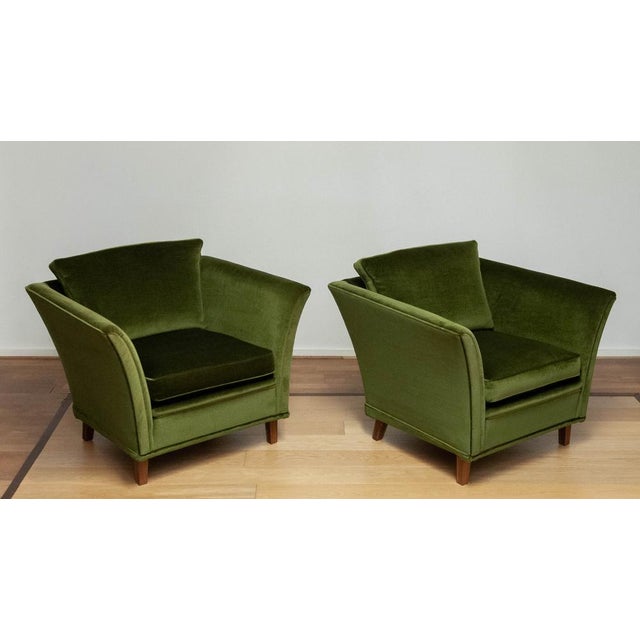 Set of Swedish Club Chairs, 1970s For Sale - Image 4 of 11
