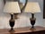 Pair of Empire Style Patinated Bronze Urn Lamps For Sale - Image 10 of 14