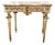 19th Century Italian Gilt Wood Console With Marble Top For Sale
