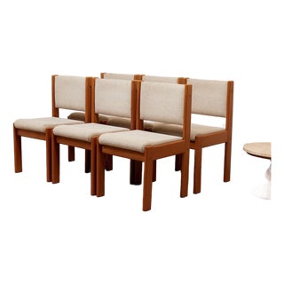 Mid 20th Century Set of Six Danish Modern Teak Chairs For Sale