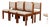 Mid 20th Century Set of Six Danish Modern Teak Chairs For Sale