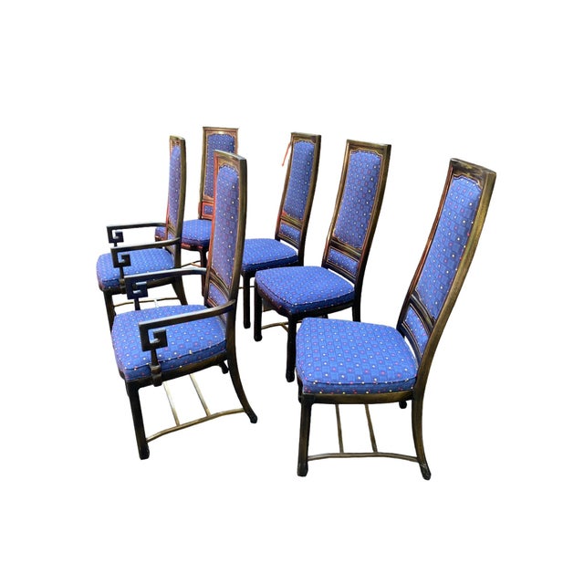 Quick Hits: Attributed Brand: Mastercraft Attributed Designer: Bernhard Rohne Materials: Wood, Upholstery Color Scheme:...