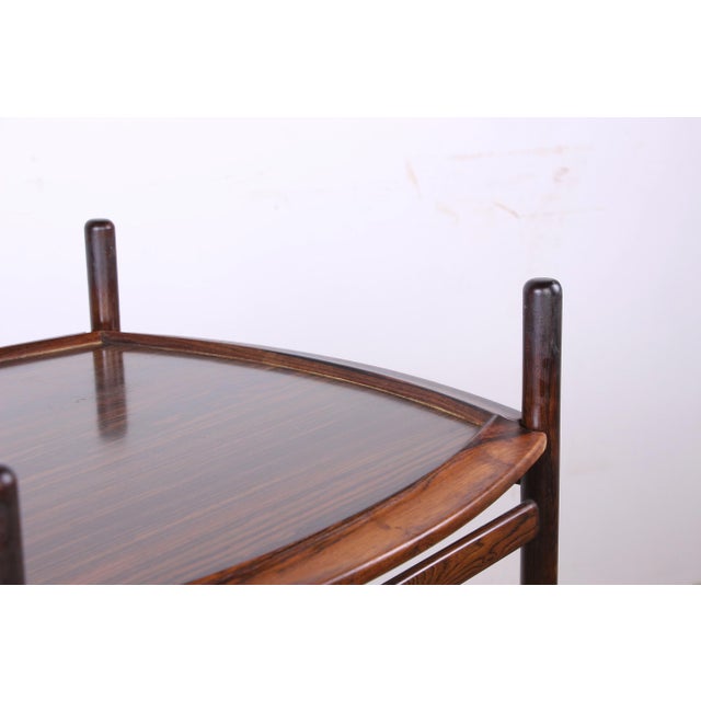 Brazilian Serving Trolley with 2 Reversible Rosewood Trays by Jorge Jabour Mauad and Osires Meale Cunha for Móveis Cantù, 196. For Sale - Image 14 of 18