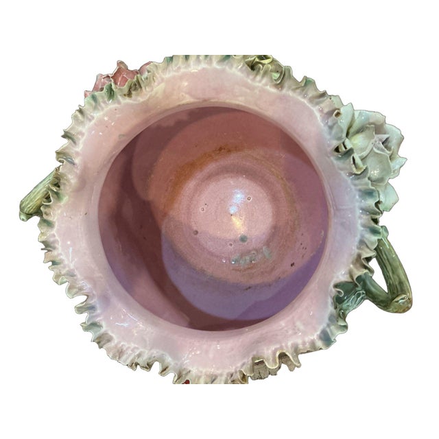 Circa 1900 Majolica Jardiniere For Sale - Image 12 of 18