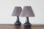 A striking pair of Søholm Stentøj ceramic table lamps from Denmark, designed in the distinctive aesthetic of 1960s...