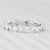0.94ctw Diamond Eternity Band 14k White Gold Wedding Ring Size 6.25 Stackable For Sale In Greensboro - Image 6 of 9