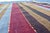 1960s Mid-Century Modern Striped Design Burgundy Turkish Vintage Wool Kilim Rug For Sale In Sacramento - Image 6 of 11