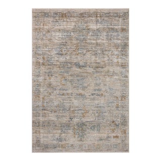 Jean Stoffer x Loloi Katherine Pebble / Ocean 7'-10" x 10' Area Rug For Sale