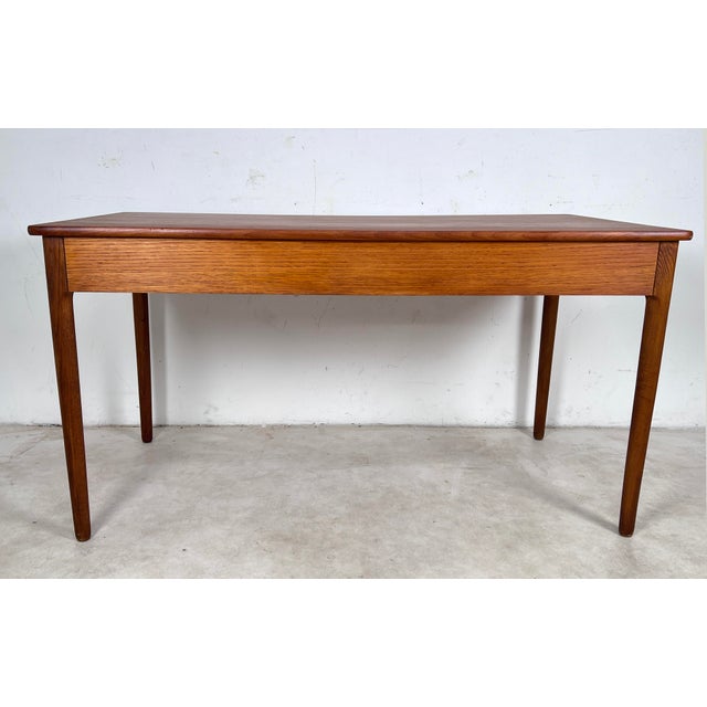 Brown C. 1950s Hans Wegner for Andreas Tuck Danish Desk in Teak and Oak For Sale - Image 8 of 8