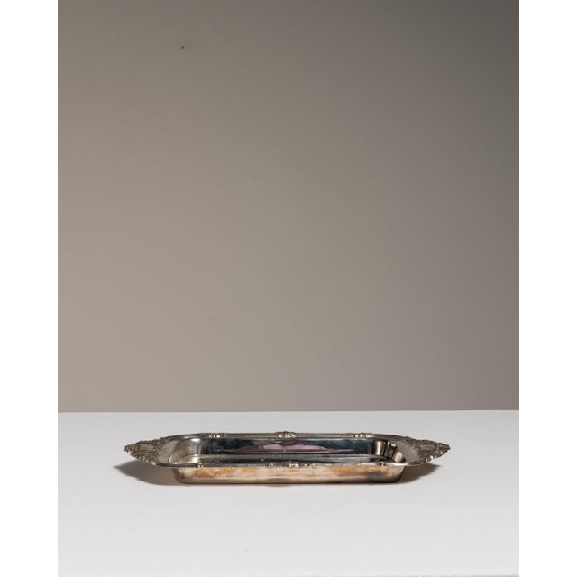 Mid 20th Century France Silver Tray For Sale - Image 14 of 15