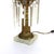 Oversized Antique Brass, Crystal & Marble Electrified Astral Lamp With Etched Glass Shade C1900 Measures - 22 7/8" x 7...