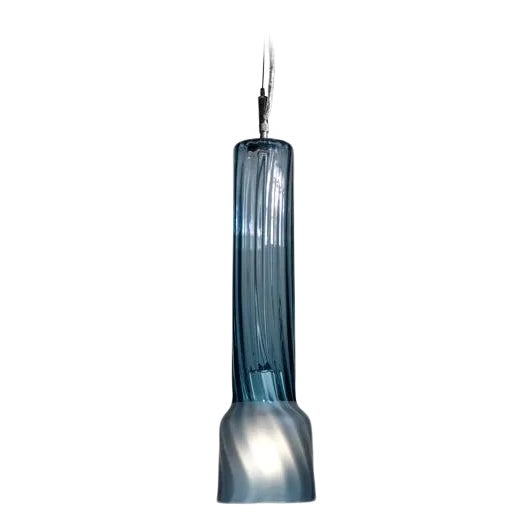 Camo Pendant Light from the Flashlight Collection in Teal For Sale