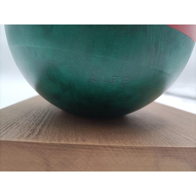 G. Levy, Alefbet Sculpture, 1980, Wood & Parchment For Sale - Image 4 of 14