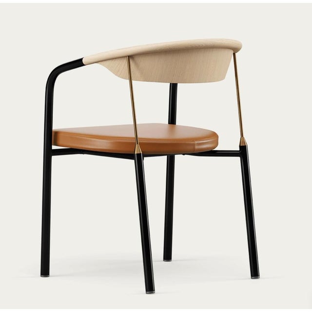 Chairman Chair in Oak with Upholstery in Cognac by Henrik Tengler for One Collection For Sale - Image 4 of 17