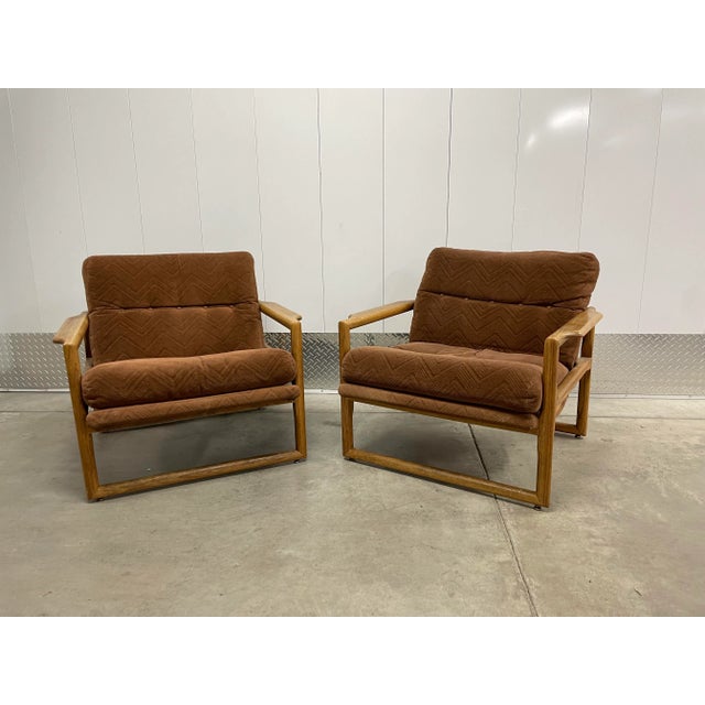Brown Mid-Century Danish Modern Oak Scoop Lounge Chairs For Sale - Image 8 of 8