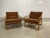 Brown Mid-Century Danish Modern Oak Scoop Lounge Chairs For Sale - Image 8 of 8