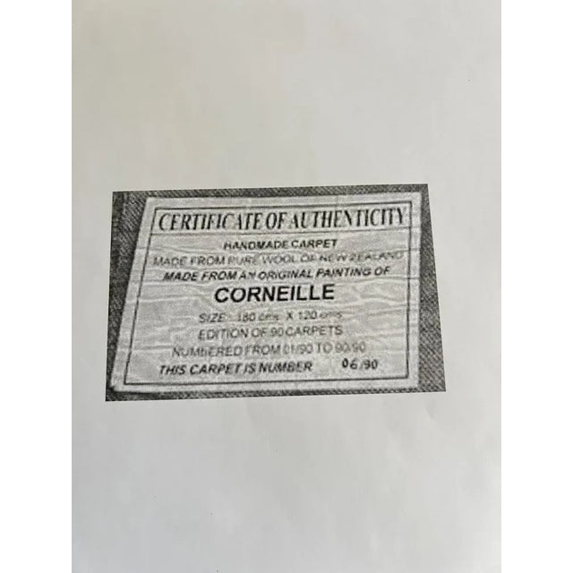 Le Chat La Lune et Le Soleil Rug, Corneille, 1970s For Sale - Image 11 of 14