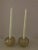 Murano Mid Century Gold Fleck Candle Holders- a Pair For Sale - Image 4 of 7