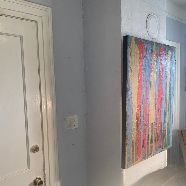 Mustard “John Frates “Modern Walkers”, #1702 Hang Multi-Directional, Mid Century, Cert. Of Auth. With an Invoice, 30x40x1 1/2 In. For Sale - Image 8 of 9