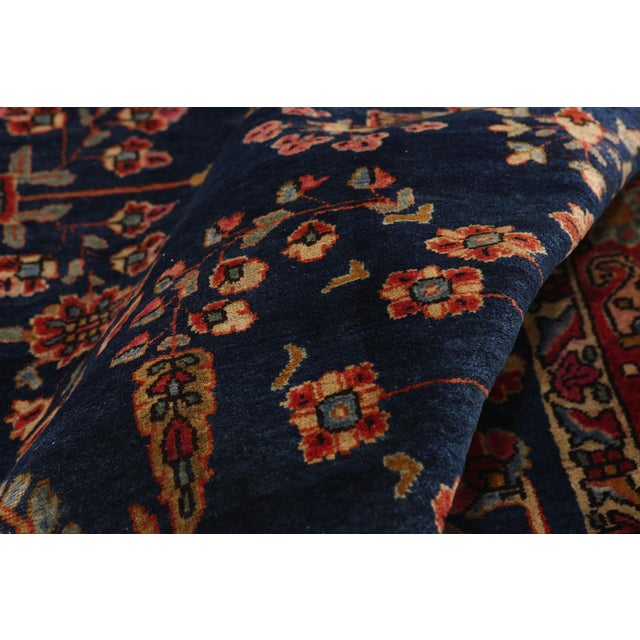 Antique Persian Mohajeran Sarouk Rug, 03'05 X 04'09 For Sale In Dallas - Image 6 of 10