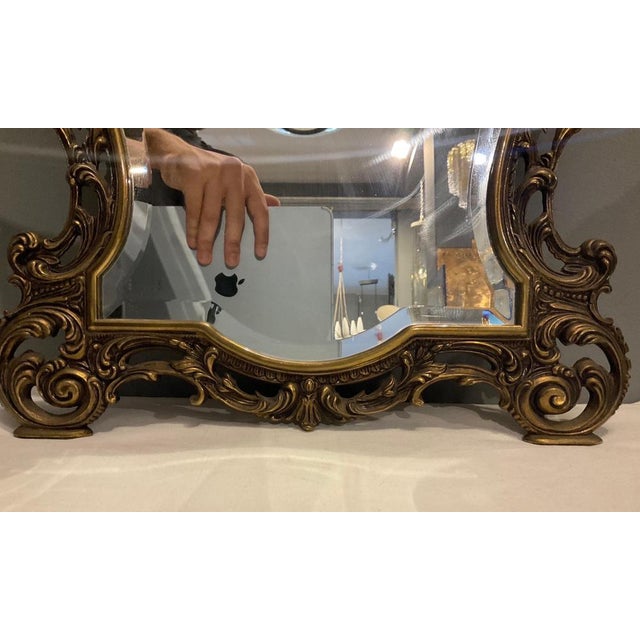 Italian Mirror in Brass, 1960 For Sale - Image 11 of 12