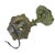 Metal Vintage 1970 L& L WMC Signed Metal Ceiling Pendant Light Fixture by Loevsky & Loevsky . Hollywood Regency Canopy . Acanthus Leaf Motif For Sale - Image 7 of 11