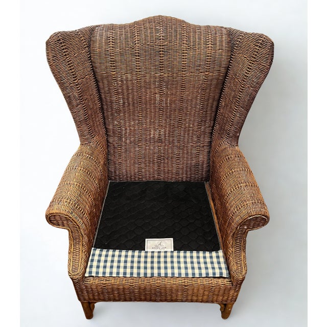 Henry Link Rattan Wingback Chair A beautifully crafted Henry Link chair showcasing refined lines and a timeless...