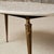 1950s 1950s French Marble Top With Brass Legs Coffee Table For Sale - Image 5 of 6