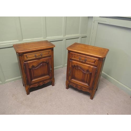 1960s French Cherrywood Side Cabinets, 1960, Set of 2 For Sale - Image 5 of 8