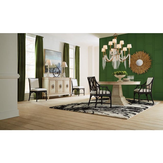 Contemporary Wildwood Ella Rattan Armchair - Black For Sale - Image 3 of 6