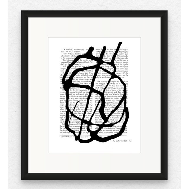 Black & White Abstractions Series' (1) - Framed Gallery Wall Art Prints Installation by Diane Grant - Set of 15 For Sale - Image 4 of 12