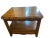 Late 20th Century Late 20th Century Thomasville Carved Floral Side Table With Drawer and Open Shelf For Sale - Image 5 of 11