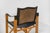 Black Oak & Leather Safari Chair For Sale - Image 8 of 10