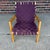 Mid-Century Modern Jens Risom for Knoll Maroon Strap Lounge Chair For Sale - Image 3 of 12