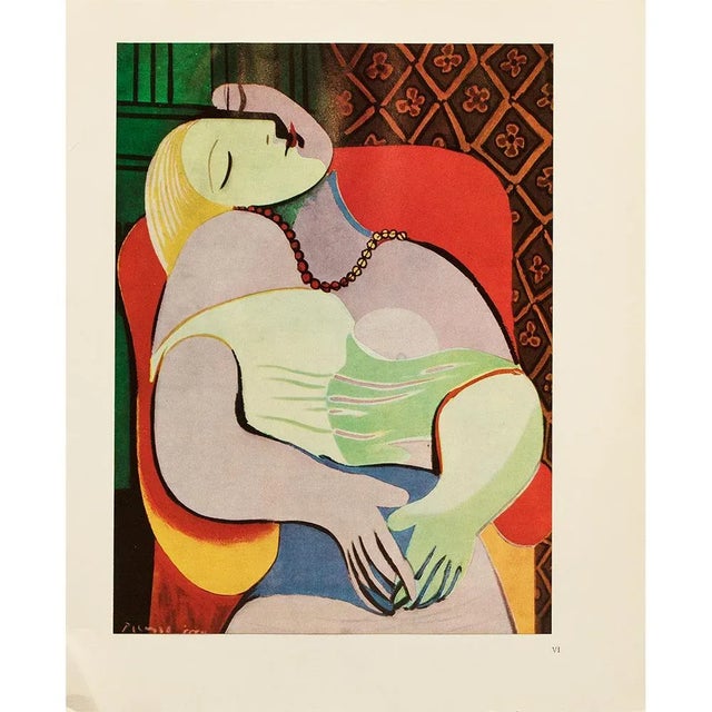 1960s Circa 1969 After Pablo Picasso "Sleeping Woman - the Dream" Full Color Print From Italy For Sale - Image 5 of 7