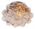 Amber Bubble Flush Mount Light in the style of Helena Tynell, Germany, 1960s For Sale