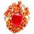 Bochic "Orient" Natural Ruby, Diamond & Sapphire Ring Set 18K Gold & Silver For Sale - Image 15 of 18