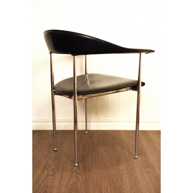 Italian Phase P40 Armchairs by Giancarlo Vegni & Gianfranco Gualtierotti for Fasem, Set of 8 For Sale - Image 10 of 13