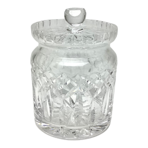 Vintage Waterford Crystal Biscuit Barrel Lismore Pattern Storage Jar With Lid
