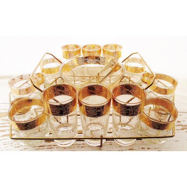 Culver MidCentury 1950s Tyrol Barware Set Chairish